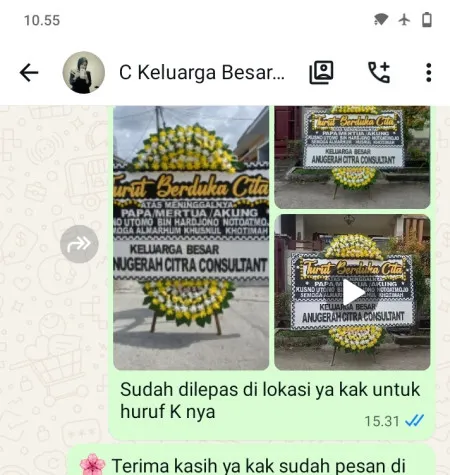 Pengiriman Papan Bunga Duka Cinere