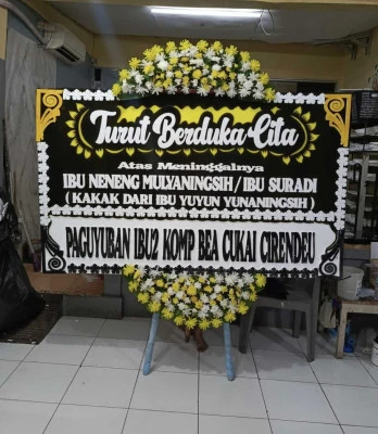 Papan Bunga di Cinere